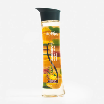 Herbion Ginger Lemon Shampoo 250ml - Refreshing Herbal Hair Care for Healthy Scalp