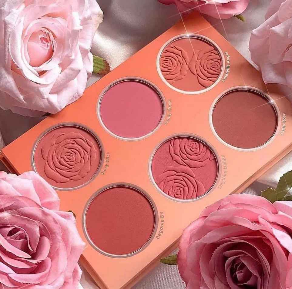 SHEGLAM Floral Flush Blush Palette 6-Color Pressed Powder