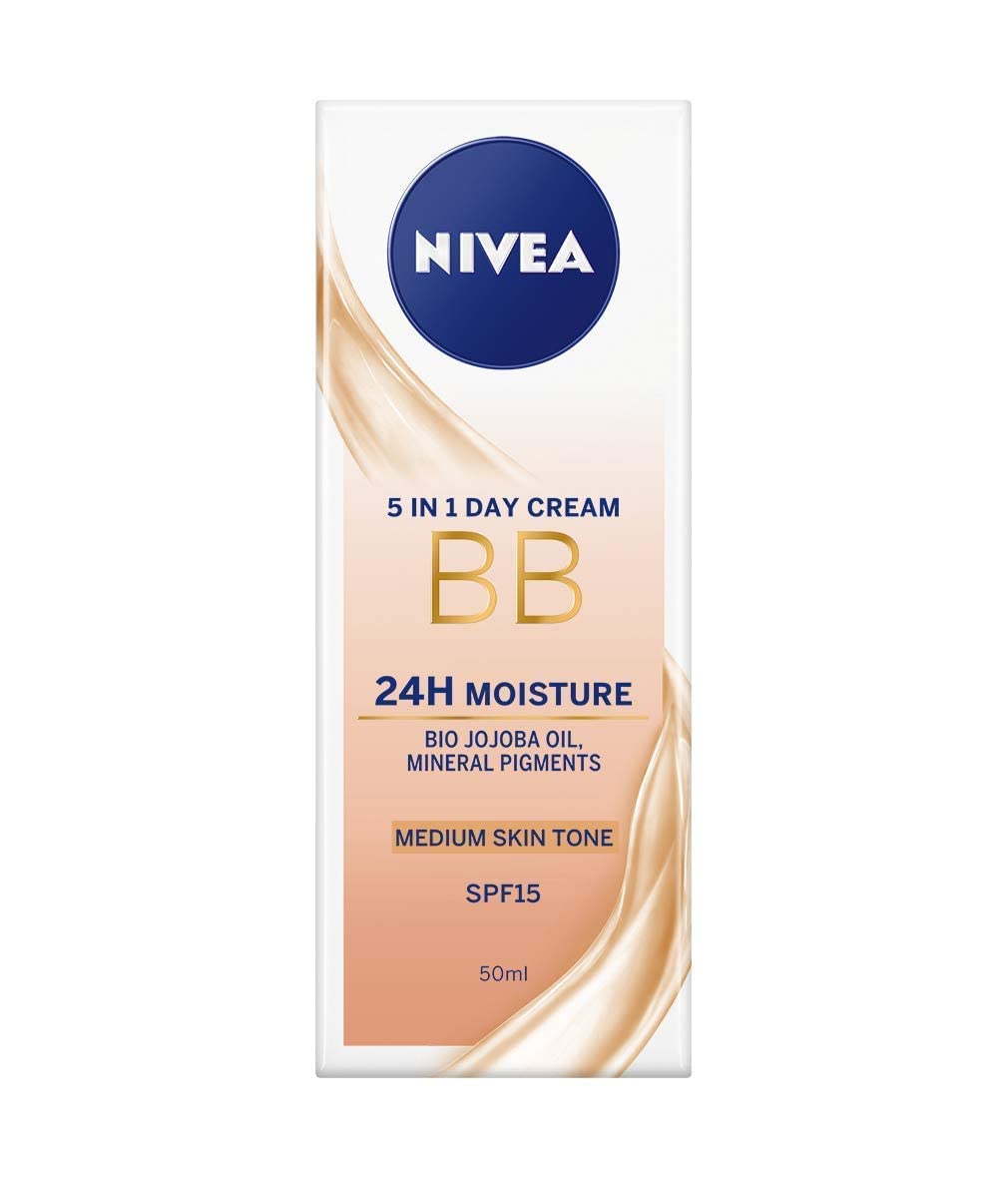 NIVEA BB Cream Medium Dark Skin Tones - Lightweight Coverage & Hydration
