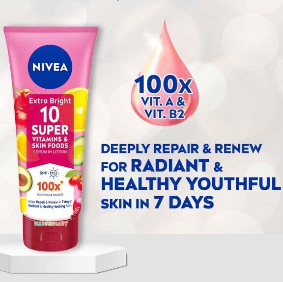 NIVEA Extra Bright Serum Lotion for Radiant Skin