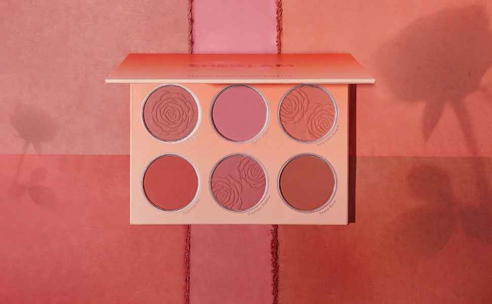 SHEGLAM Floral Flush Blush Palette 6-Color Pressed Powder