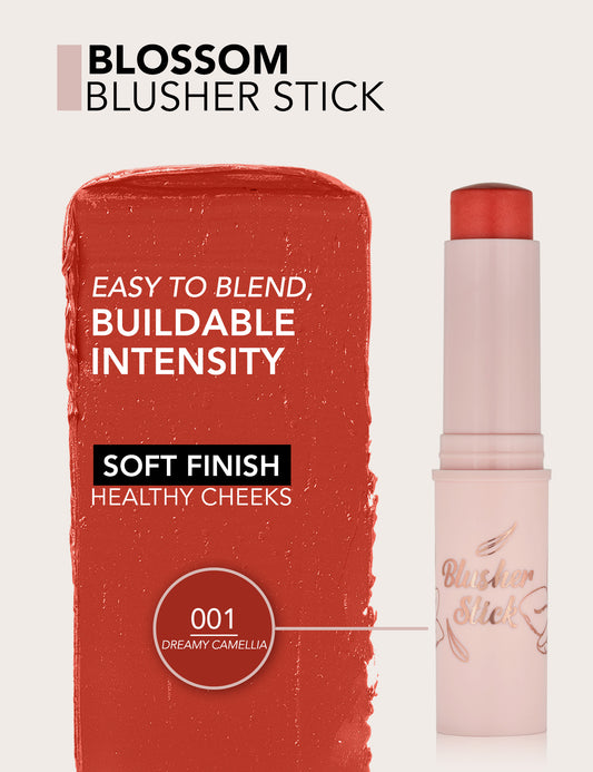 Flormar Blossom Stick Blush - Long-lasting Creamy Blush for Radiant Cheeks