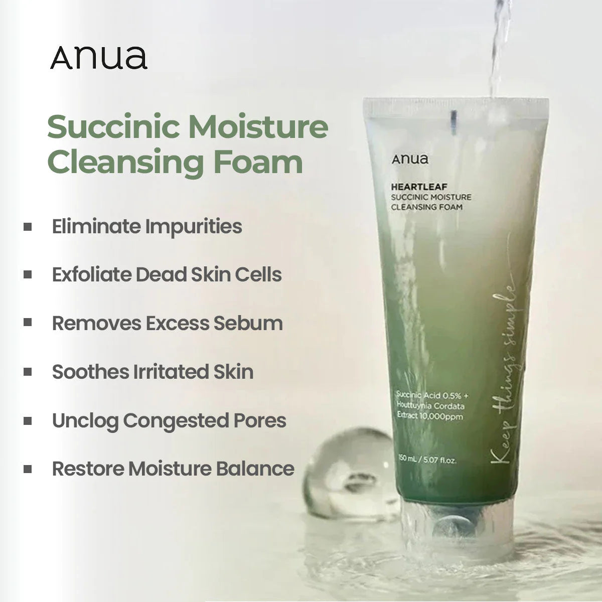Calming Heartleaf Cleansing Foam