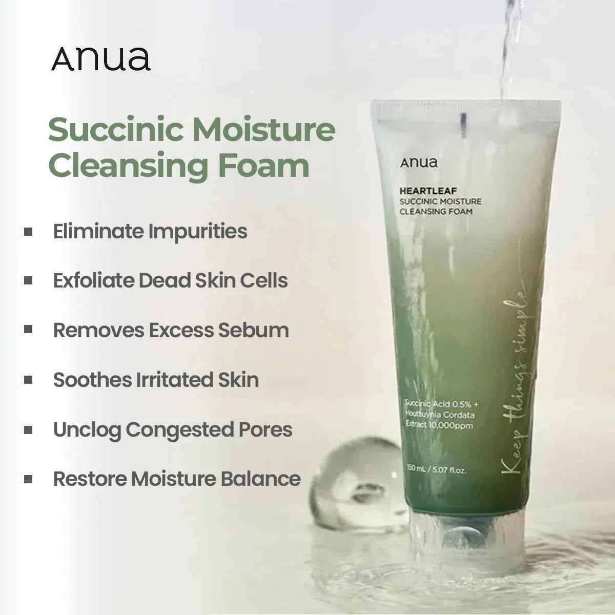 Calming Heartleaf Cleansing Foam
