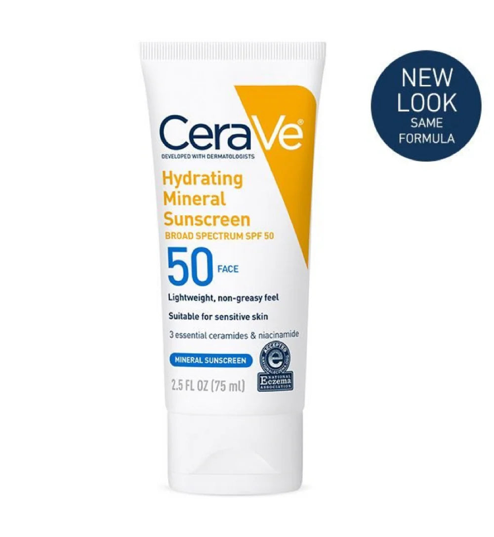 CeraVe Hydrating Mineral Sunscreen SPF 50