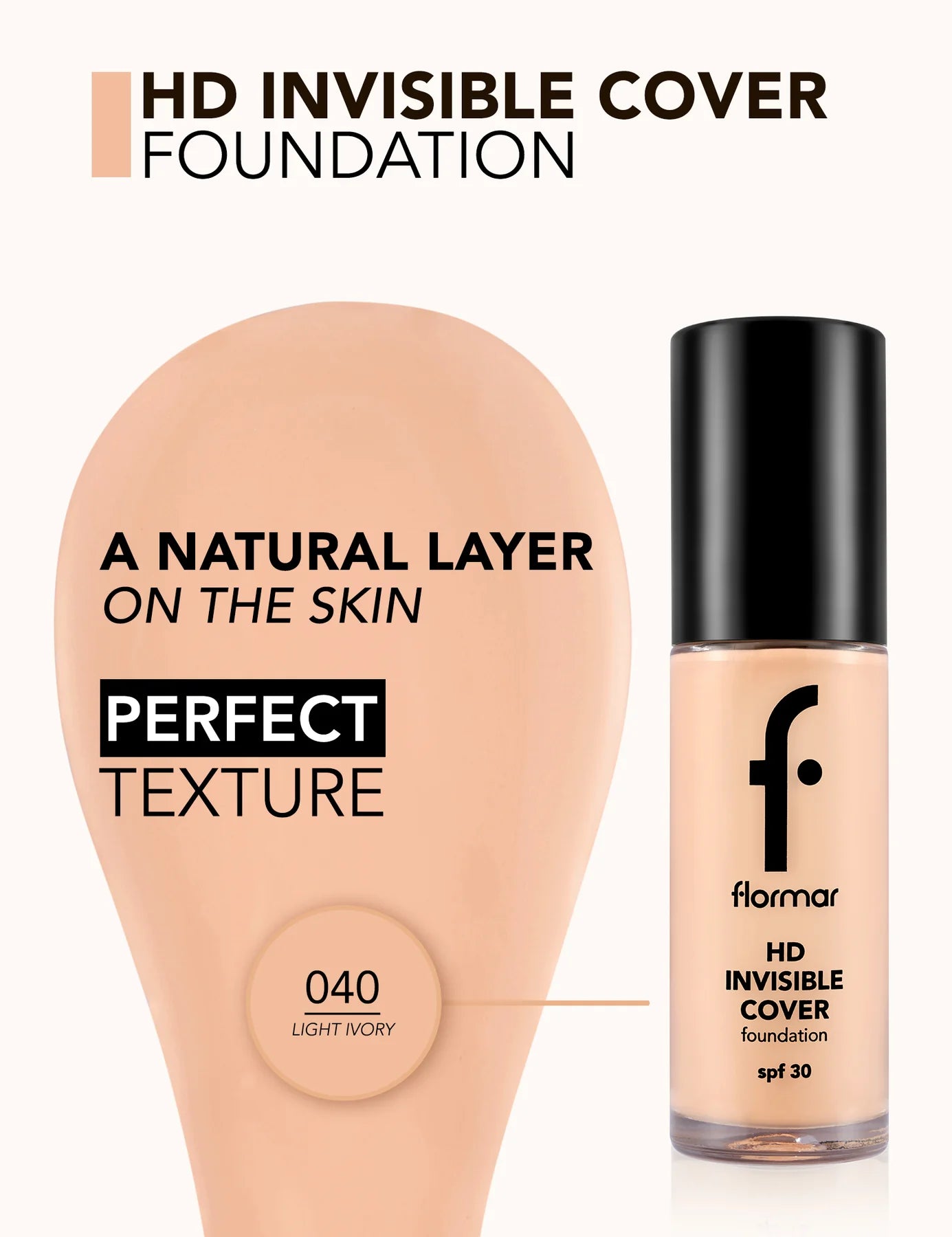 Flormar Invisible Cover Foundation