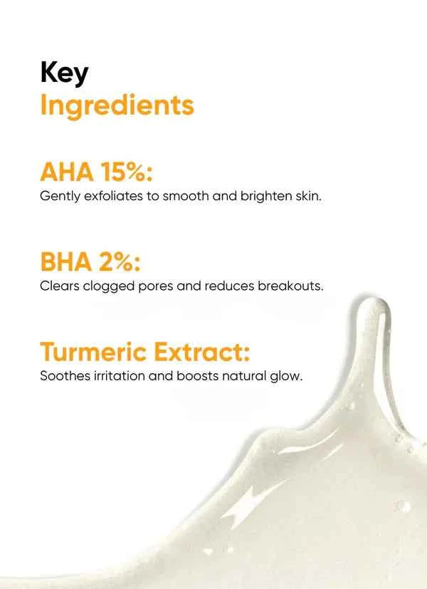 One Skin Peel Perfect AHA 15% + BHA 2% Exfoliating Serum