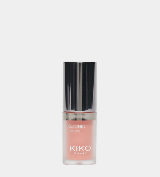 KIKO Milano Velvet Peach Blush – Skin Lover So Chic Trio Blush 02 for Radiant Skin