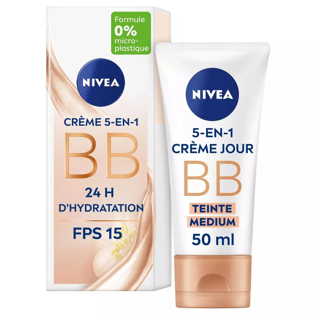 NIVEA BB Cream Medium Dark Skin Tones - Lightweight Coverage & Hydration