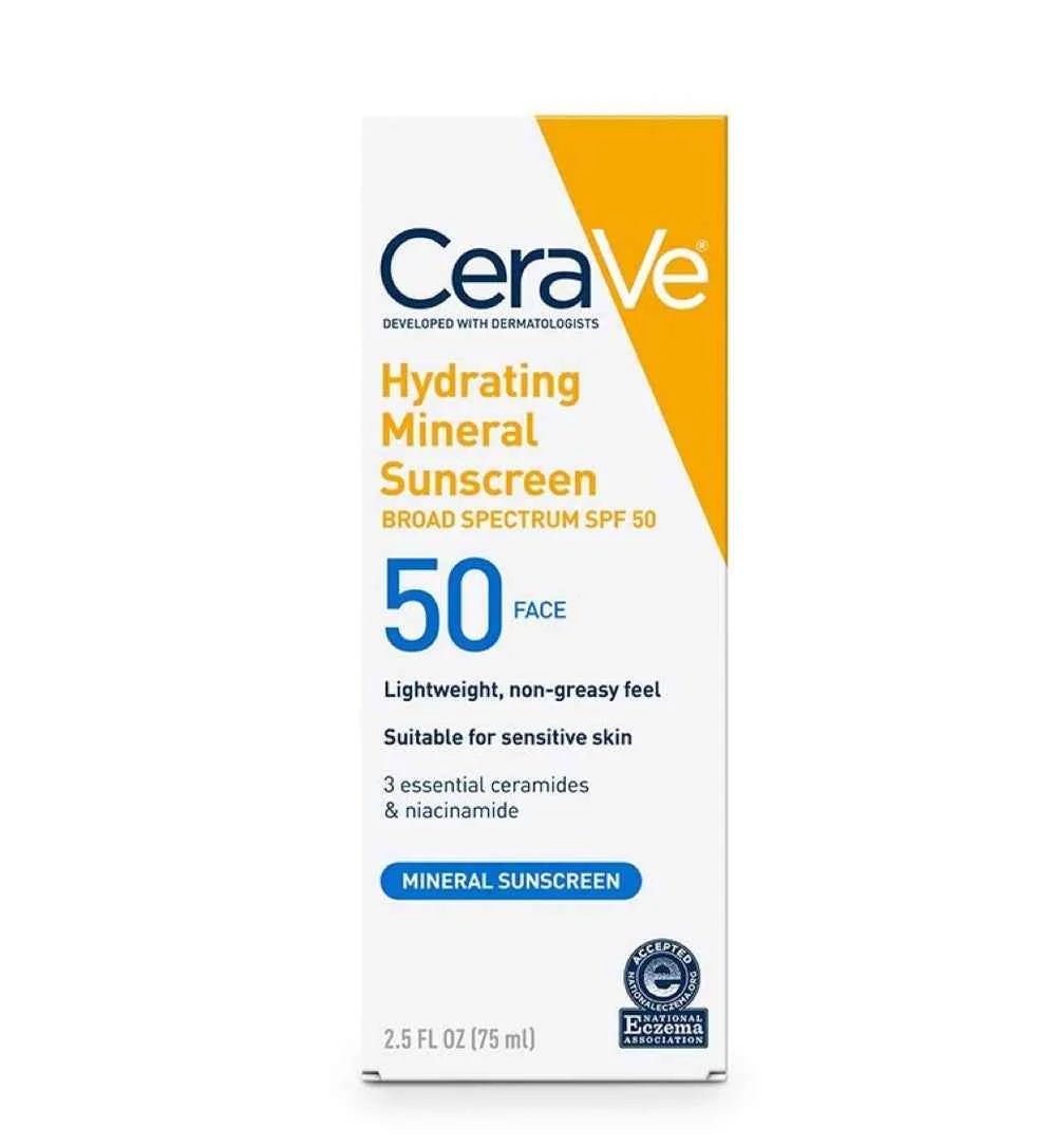 CeraVe Hydrating Mineral Sunscreen SPF 50
