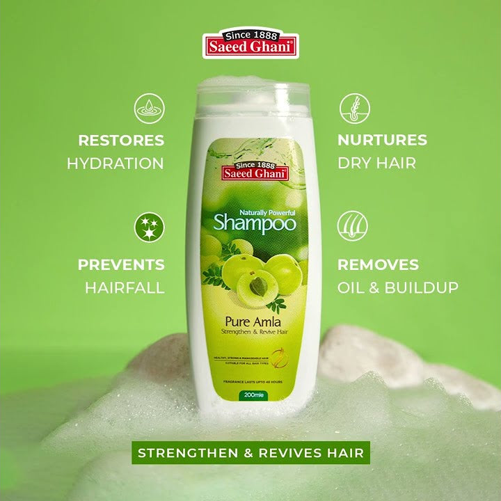 Saeed Ghani Amla Shampoo for Healthy Hair Growth and Nourishment
