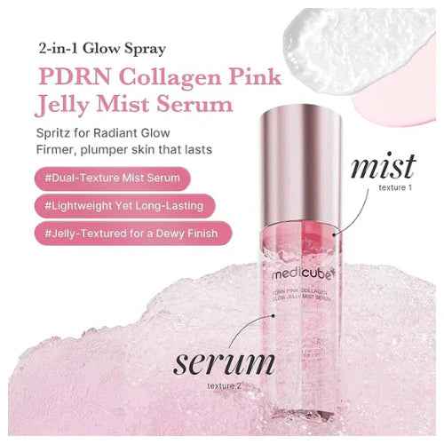 Medicube PDRN Pink Collagen Glow Jelly Mist Serum