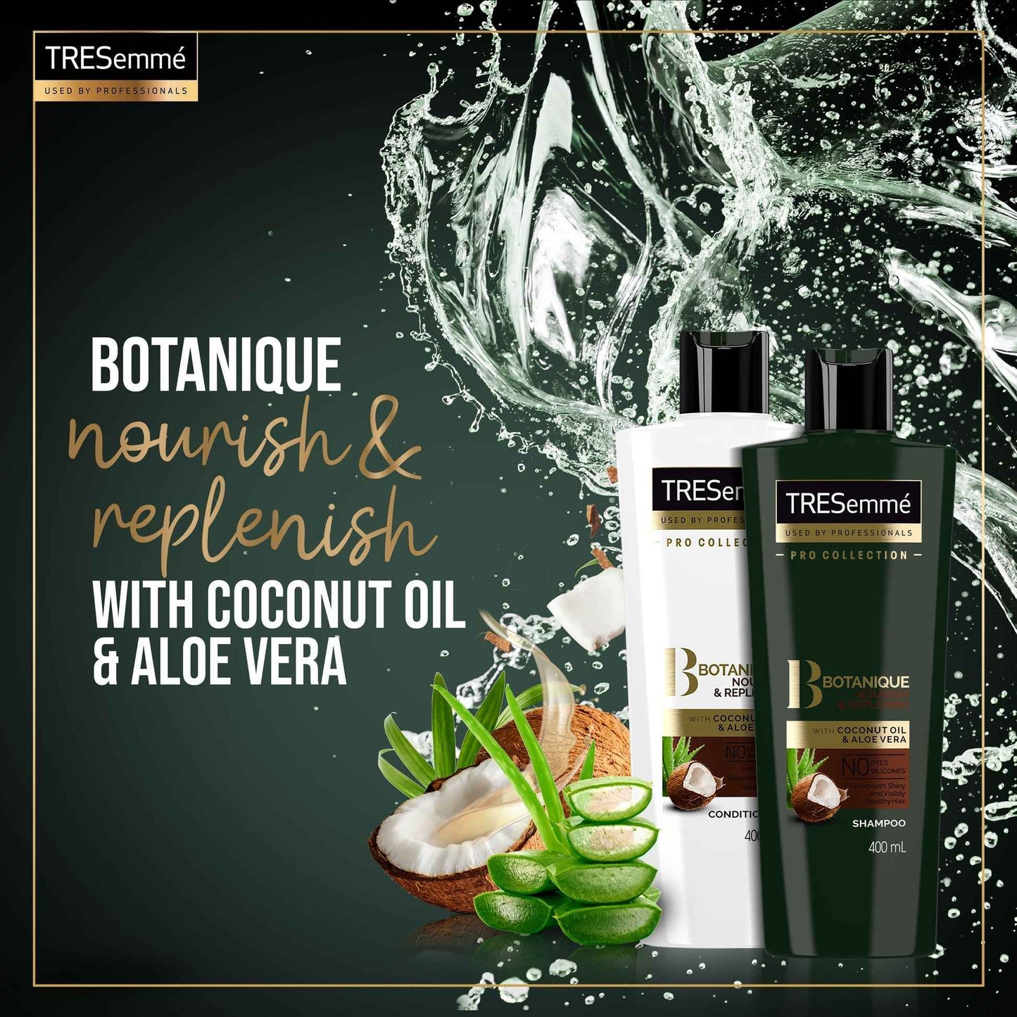 Tresemmé Botanique Nourish & Replenish Shampoo 360ml – With Coconut & Aloe Vera