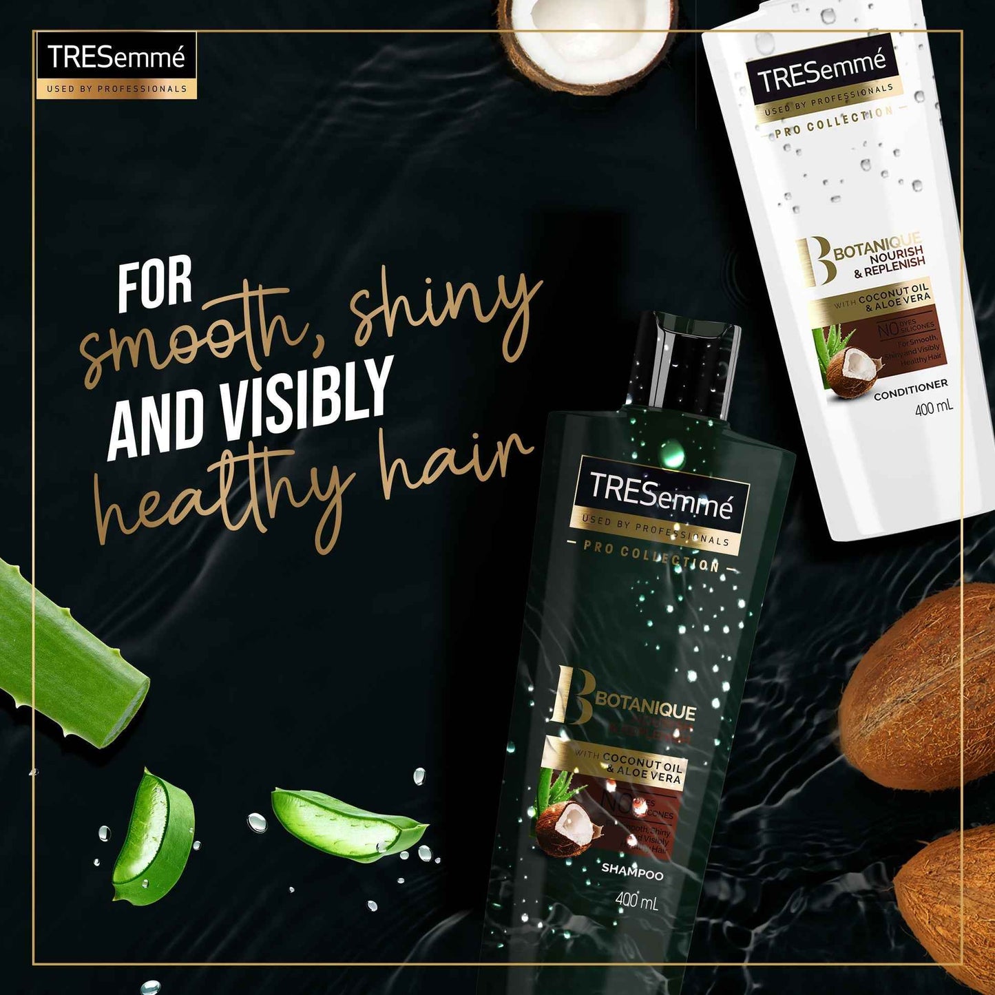 Tresemmé Botanique Nourish & Replenish Shampoo 360ml – With Coconut & Aloe Vera