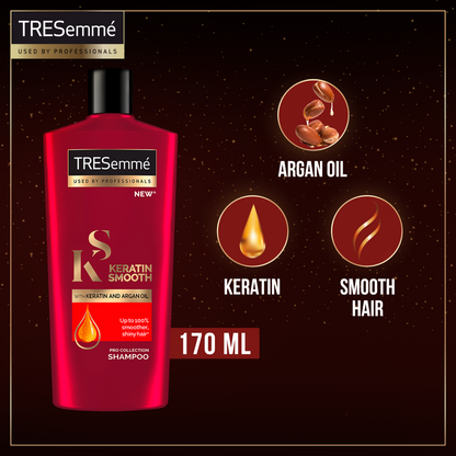 Tresemmé Keratin Shampoo 170ml - Frizz Control & Shine Enhancer