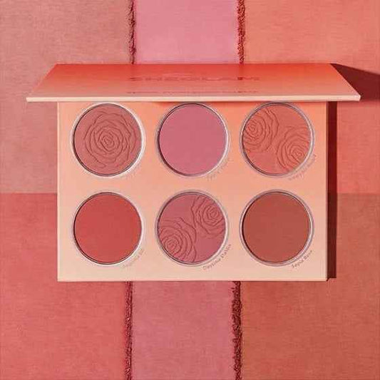 SHEGLAM Floral Flush Blush Palette 6-Color Pressed Powder