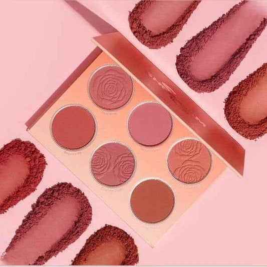 SHEGLAM Floral Flush Blush Palette 6-Color Pressed Powder