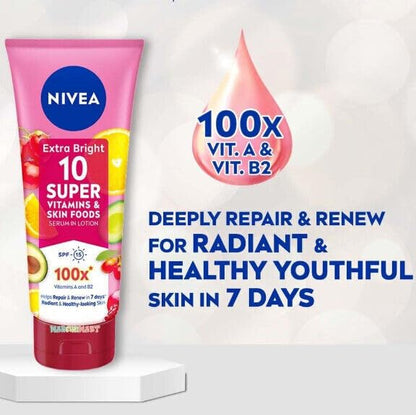 NIVEA Extra Bright Serum Lotion for Radiant Skin