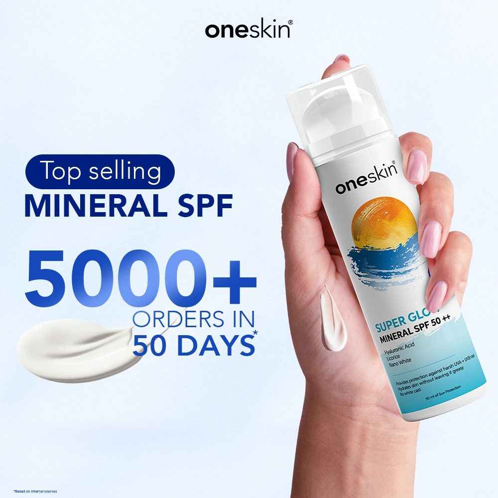 One Skin Super Glow Mineral SPF 50++ Sunscreen