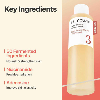 Numbuzin No.3 Super Glowing Essence Toner