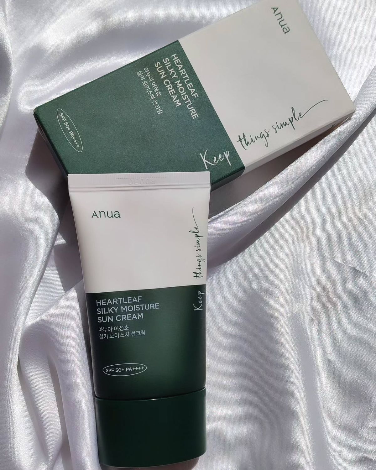 Anua Heartleaf Silky Moisture Sun Cream 50ml