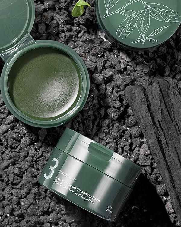 Numbuzin No.3 Green Tea Charcoal Cleansing Balm 85g