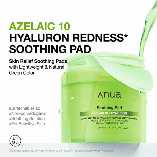 Azelaic 10 Hyaluron Redness Soothing Pads