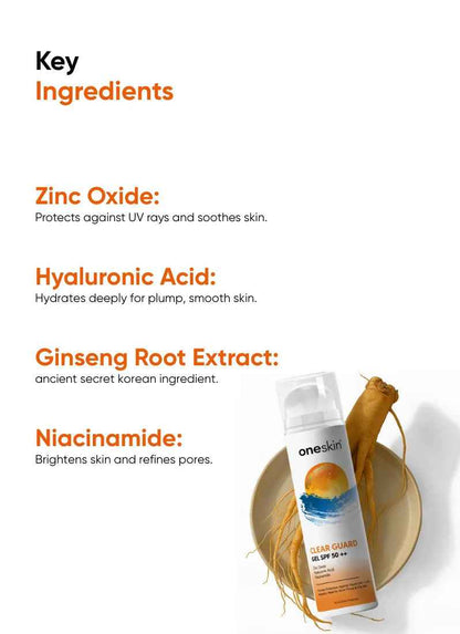 One Skin Clear Guard Gel SPF 50++