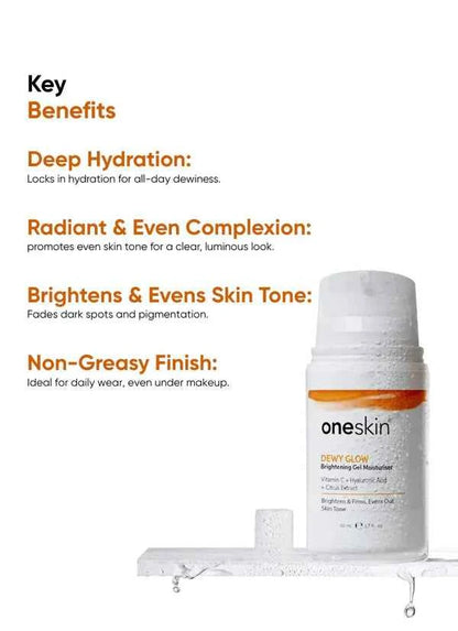 One Skin Dewy Glow Brightening Gel Moisturizer