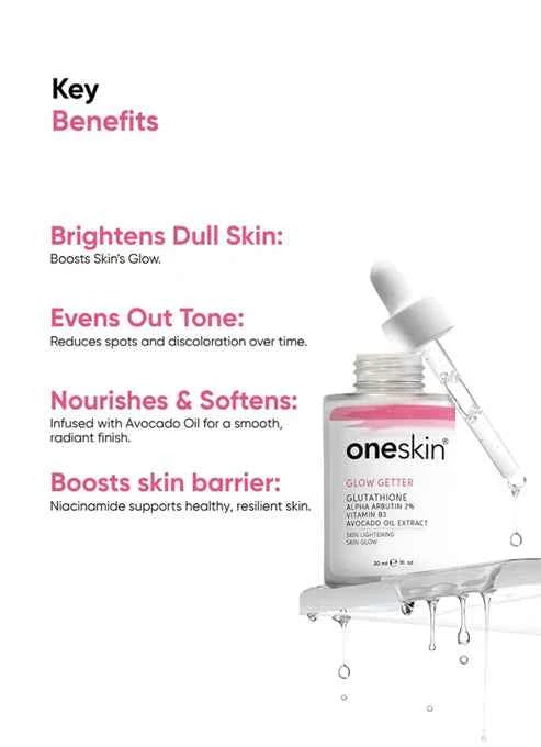 Glow Getter Glutathione Alpha Arbutin Brightening Serum