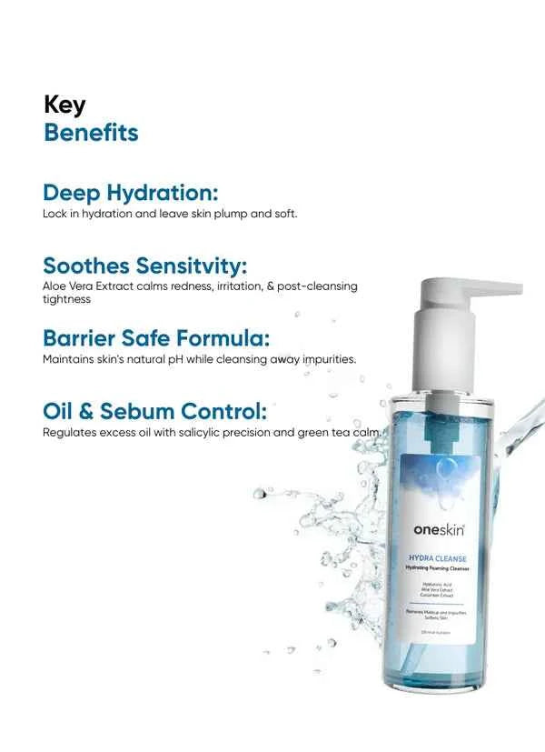 One Skin Hydra Cleanse Hydrating Foaming Cleanser