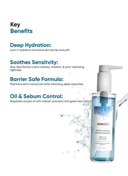 One Skin Hydra Cleanse Hydrating Foaming Cleanser