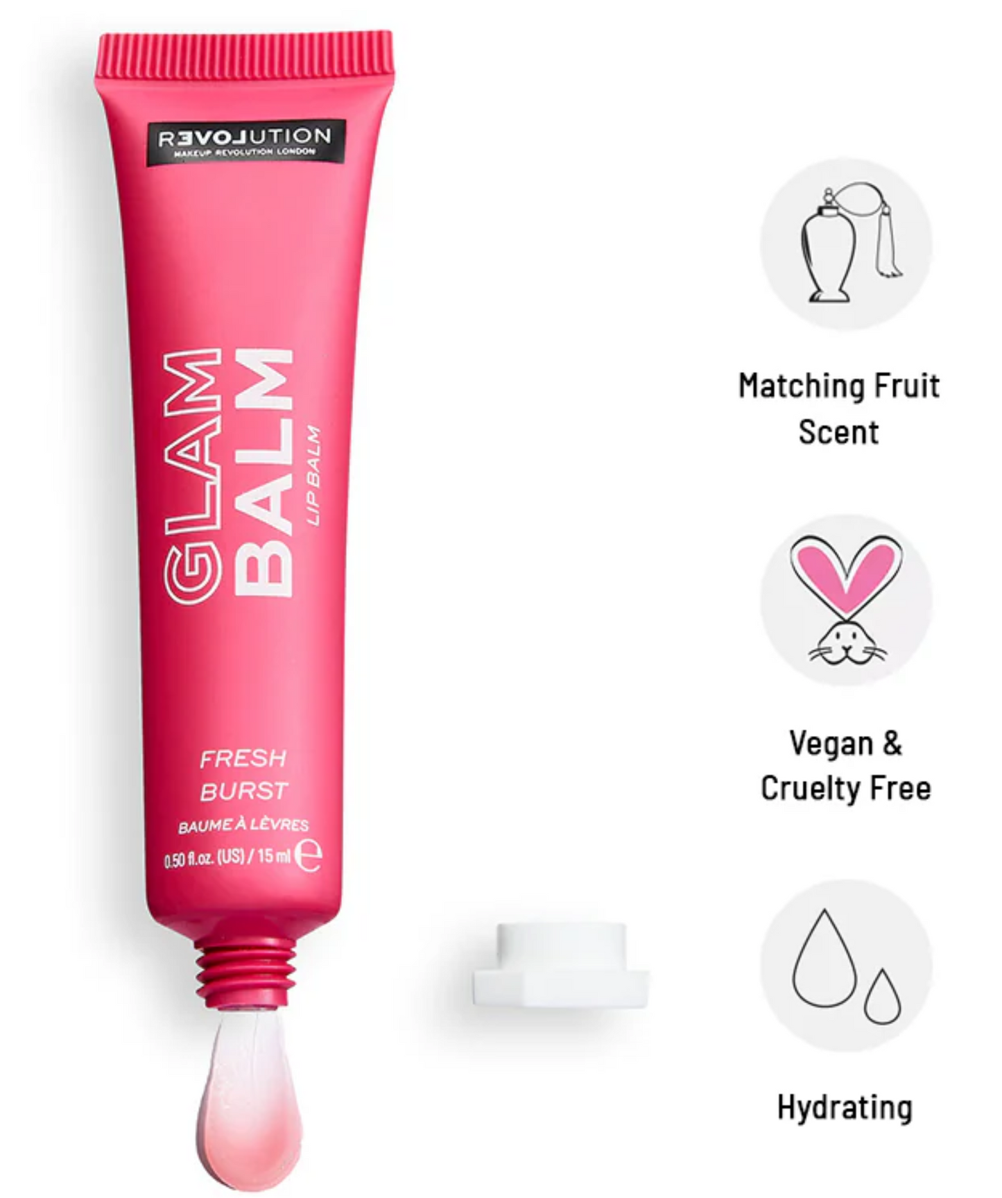 Relove By Revolution Glam Balm Lip Balm Fresh Burst Watermelon