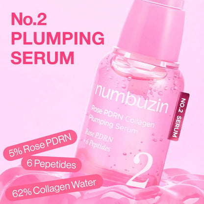 Numbuzin No.2 Rose PDRN Collagen Plumping Serum 30ml