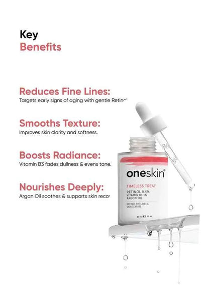 One Skin Timeless Treat Retinol 0.5% + Niacinamide Serum