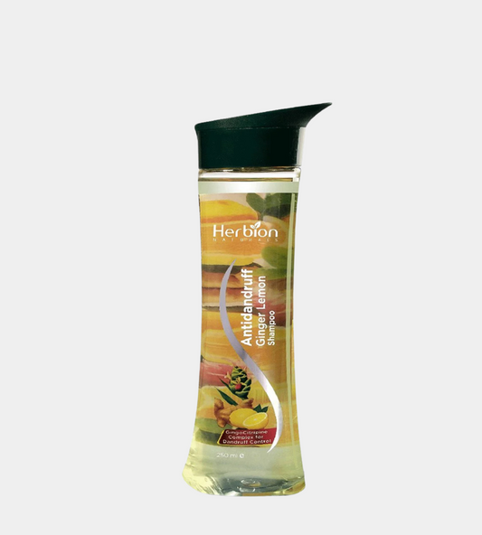 Herbion Ginger Lemon Shampoo 250ml - Refreshing Herbal Hair Care for Healthy Scalp