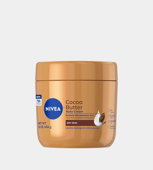 NIVEA Cocoa Butter Cream for Deep Moisturization and Soft Skin