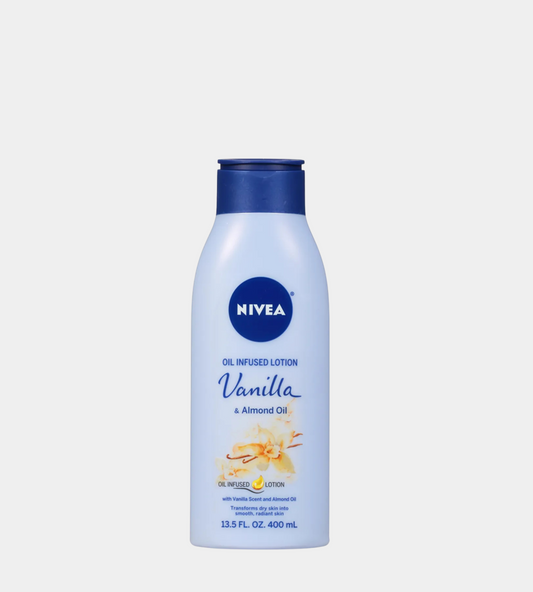 NIVEA Vanilla Almond Body Lotion - Oil Infused Moisturizer with Vanilla & Almond Oil