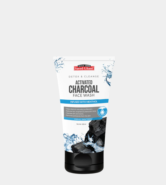 Saeed Ghani Activated Charcoal Face Wash for Deep Cleansing and Detoxification