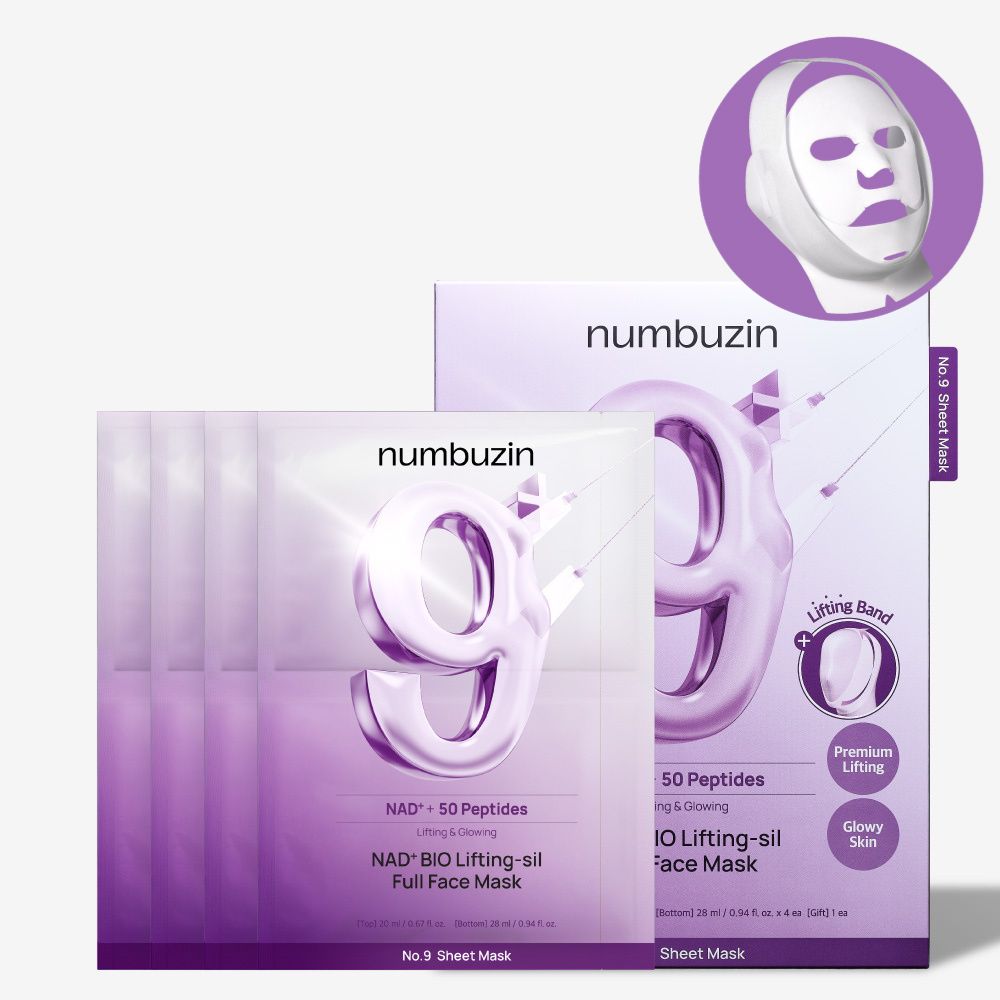 Numbuzin No.9 NAD+ Bio Lifting-Sil Full Face Mask