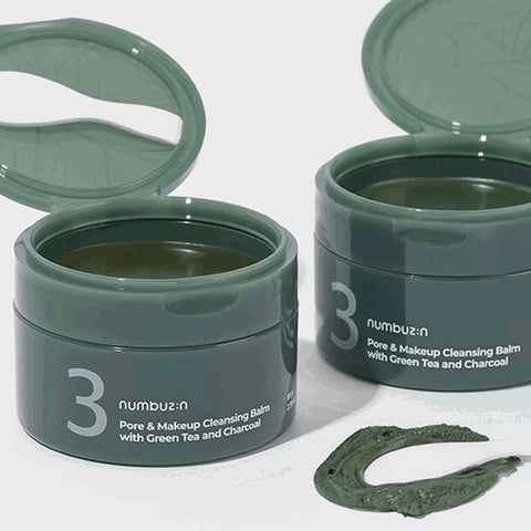 Numbuzin No.3 Green Tea Charcoal Cleansing Balm 85g