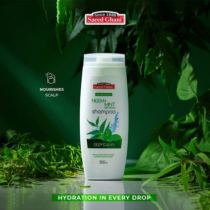 Saeed Ghani Neem Mint Shampoo for Refreshing Clean Hair