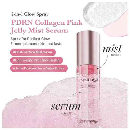 Medicube PDRN Pink Collagen Glow Jelly Mist Serum