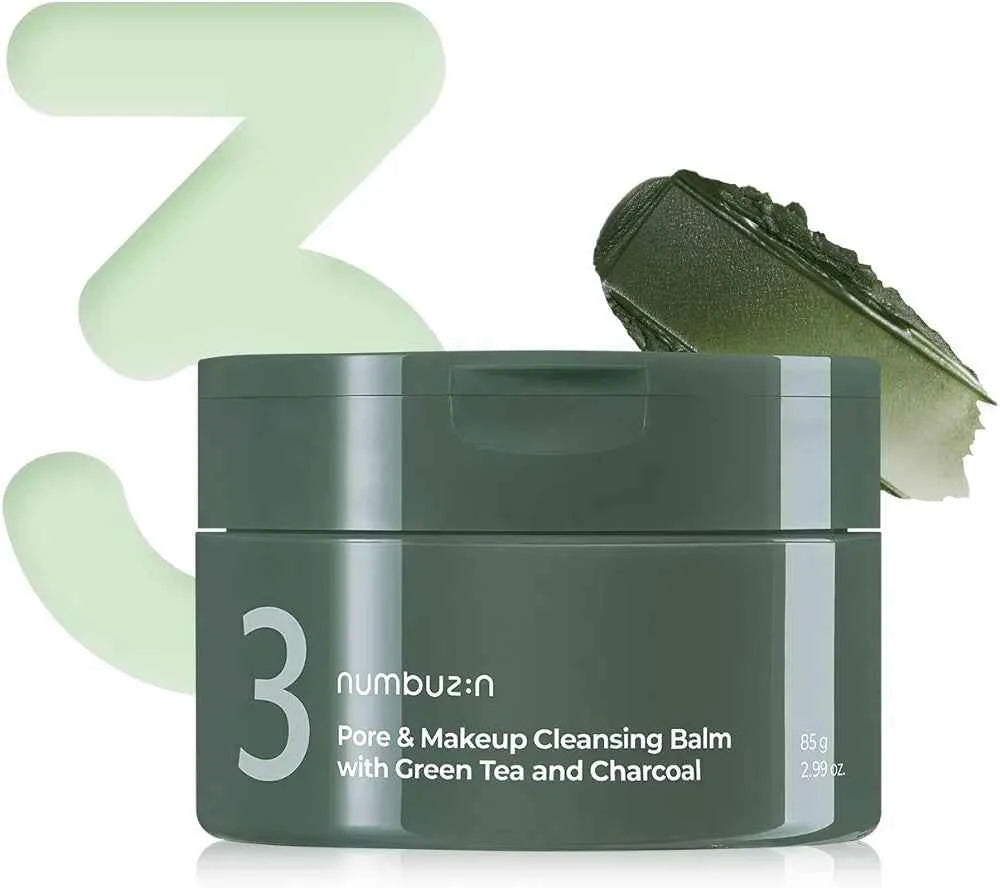Numbuzin No.3 Green Tea Charcoal Cleansing Balm 85g