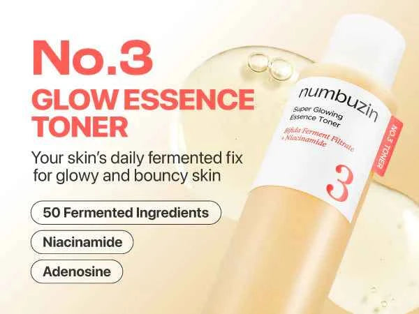 Numbuzin No.3 Super Glowing Essence Toner