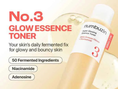 Numbuzin No.3 Super Glowing Essence Toner
