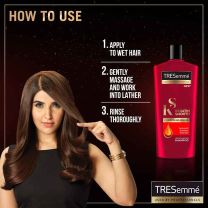 Tresemmé Keratin Smooth & Straight Shampoo 170ml – Anti-Frizz & Shine